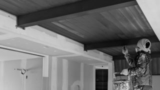 【新築】大蒲の家｜杉板の塗装