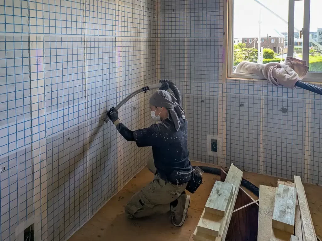 セルロース充填中